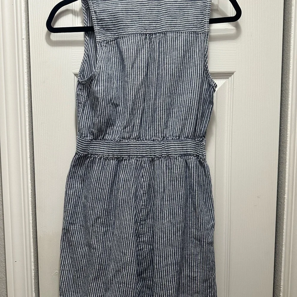 Anthropologie Blue Striped Jumpsuit - Picture 8 of 8